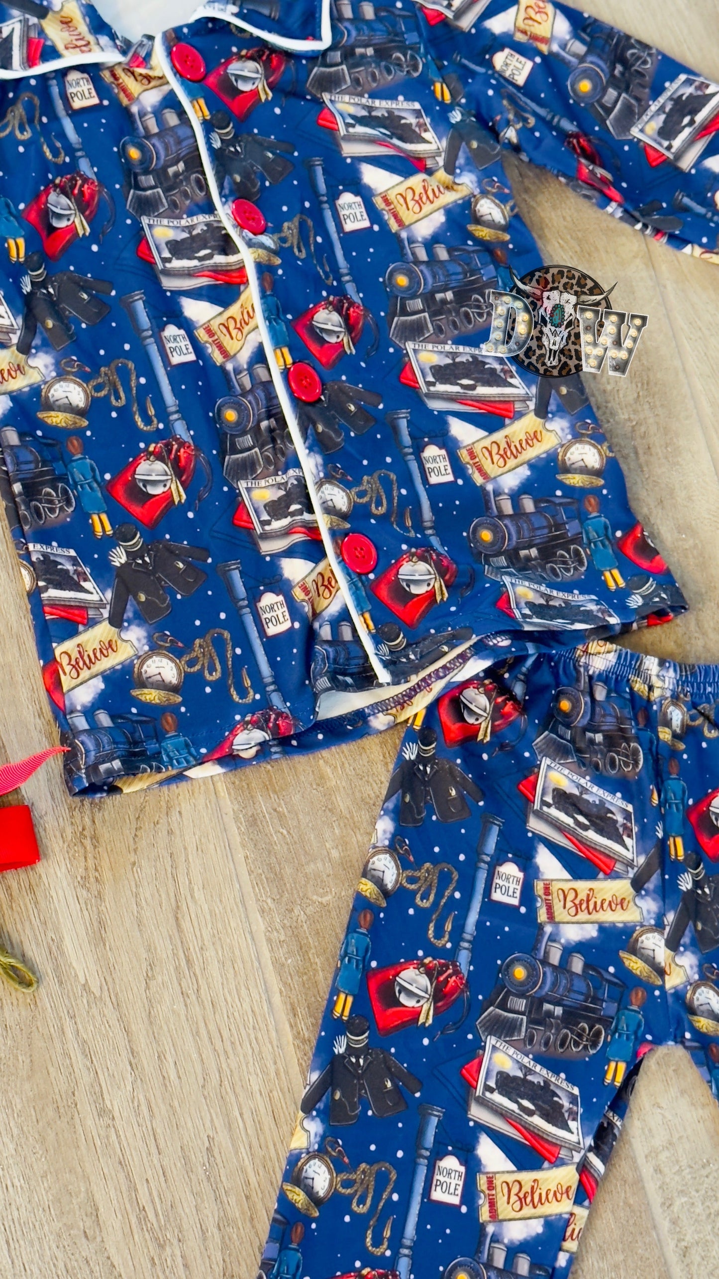 Polar Express Christmas Pajama Set
