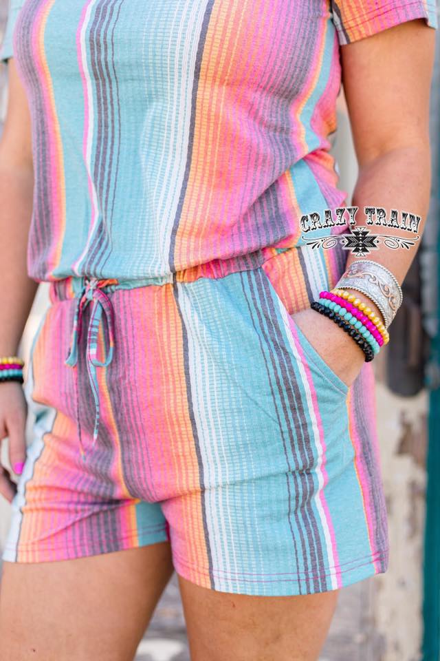 Siesta Serape Romper - Nico Bella Boutique