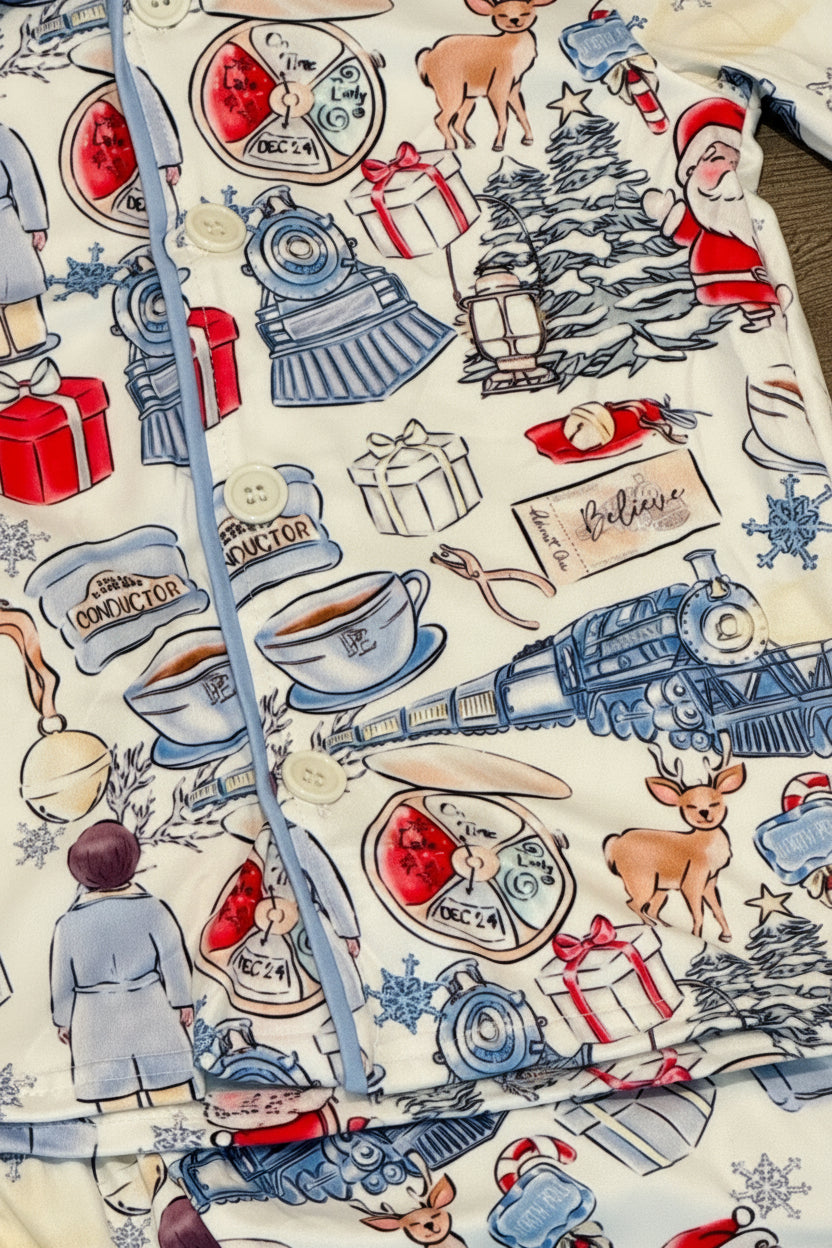 Polar Express Believe Christmas Pajama Set - Double Take Western Boutique