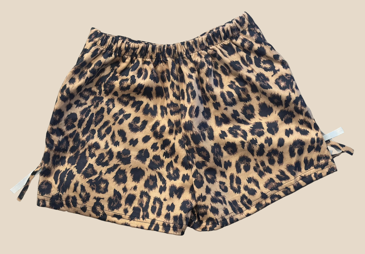 Suede You Look Leopard Fringe Shorts