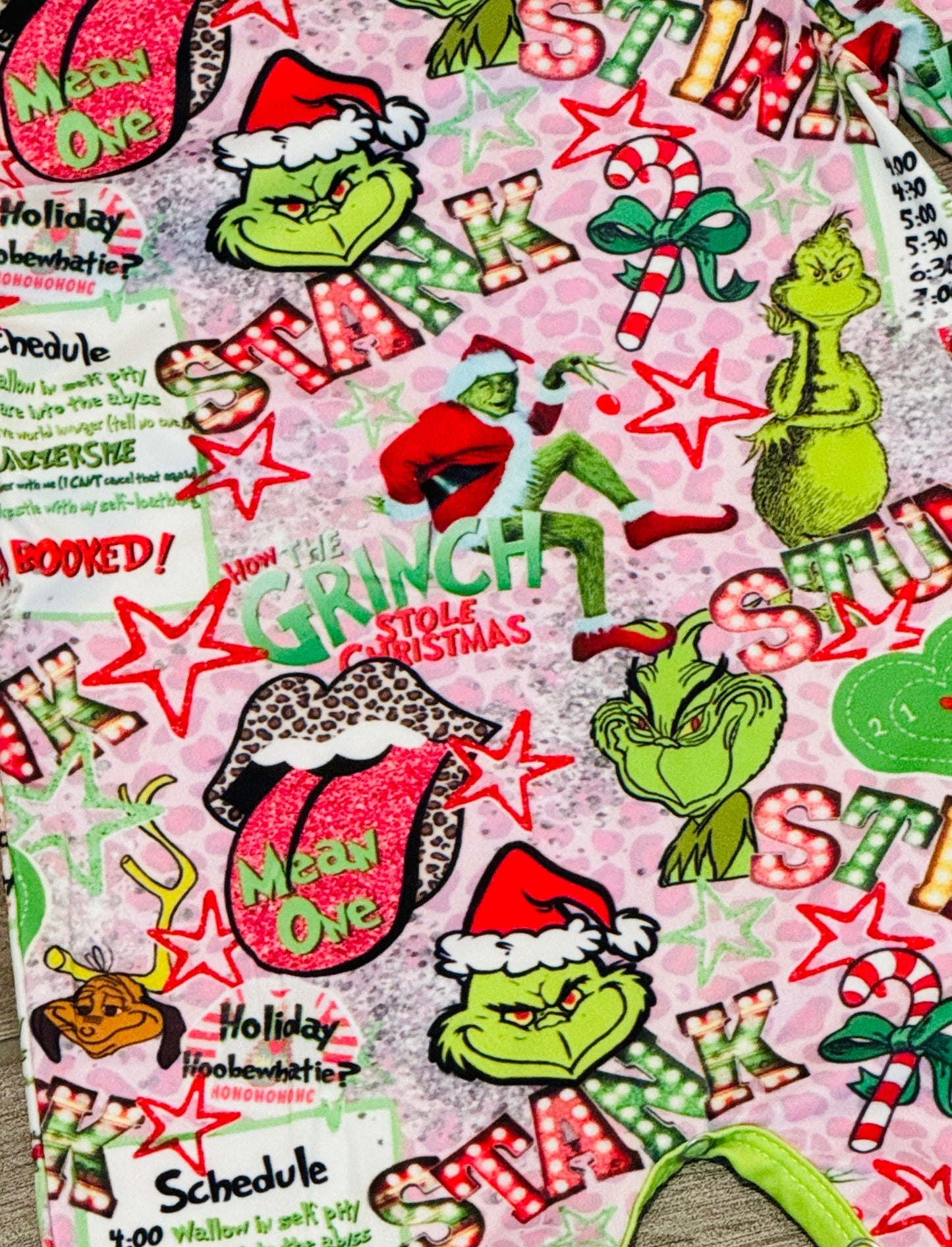 Grinch Mean One Baby Girl Romper