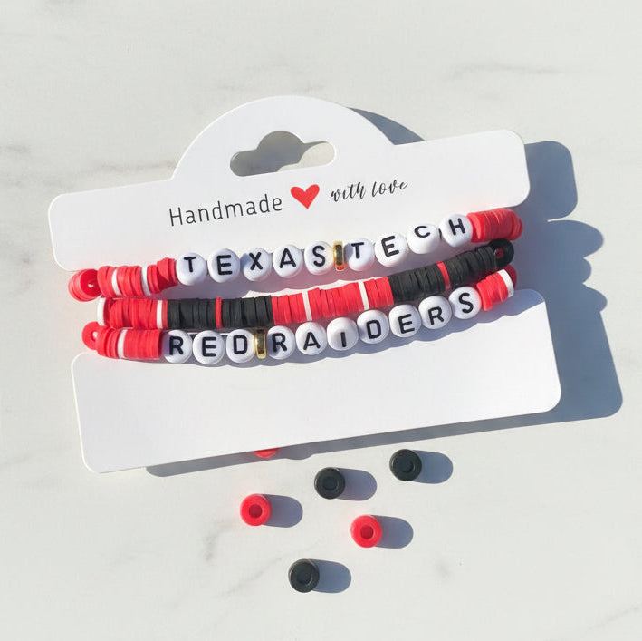 Texas Tech Rally Bracelet Set