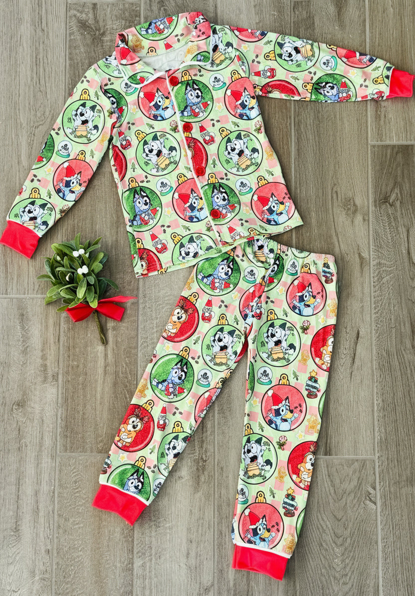 Bluey Christmas Pajama Set