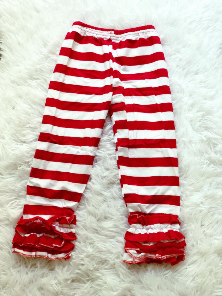 Red & White Striped Pants - Nico Bella Boutique