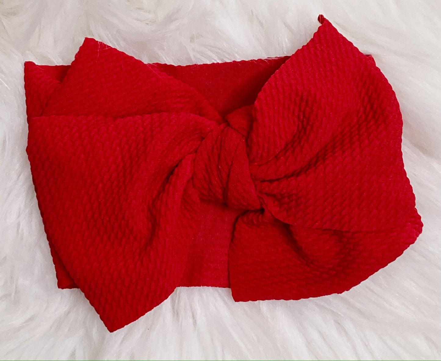 Red Head Wrap Bow Headband - Nico Bella Boutique