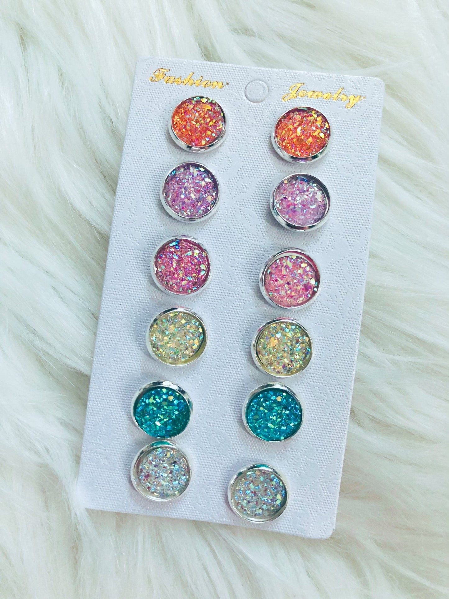 Crystal Stud Earrings Set - Nico Bella Boutique