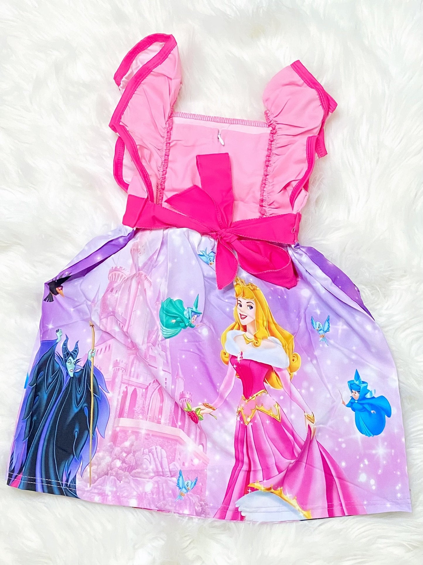 Sleeping Beauty Aurora Princess Panel Dress - Nico Bella Boutique