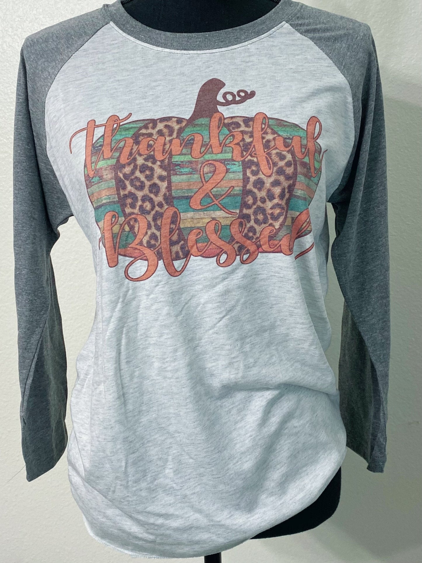 Thankful & Blessed Raglan - Nico Bella Boutique