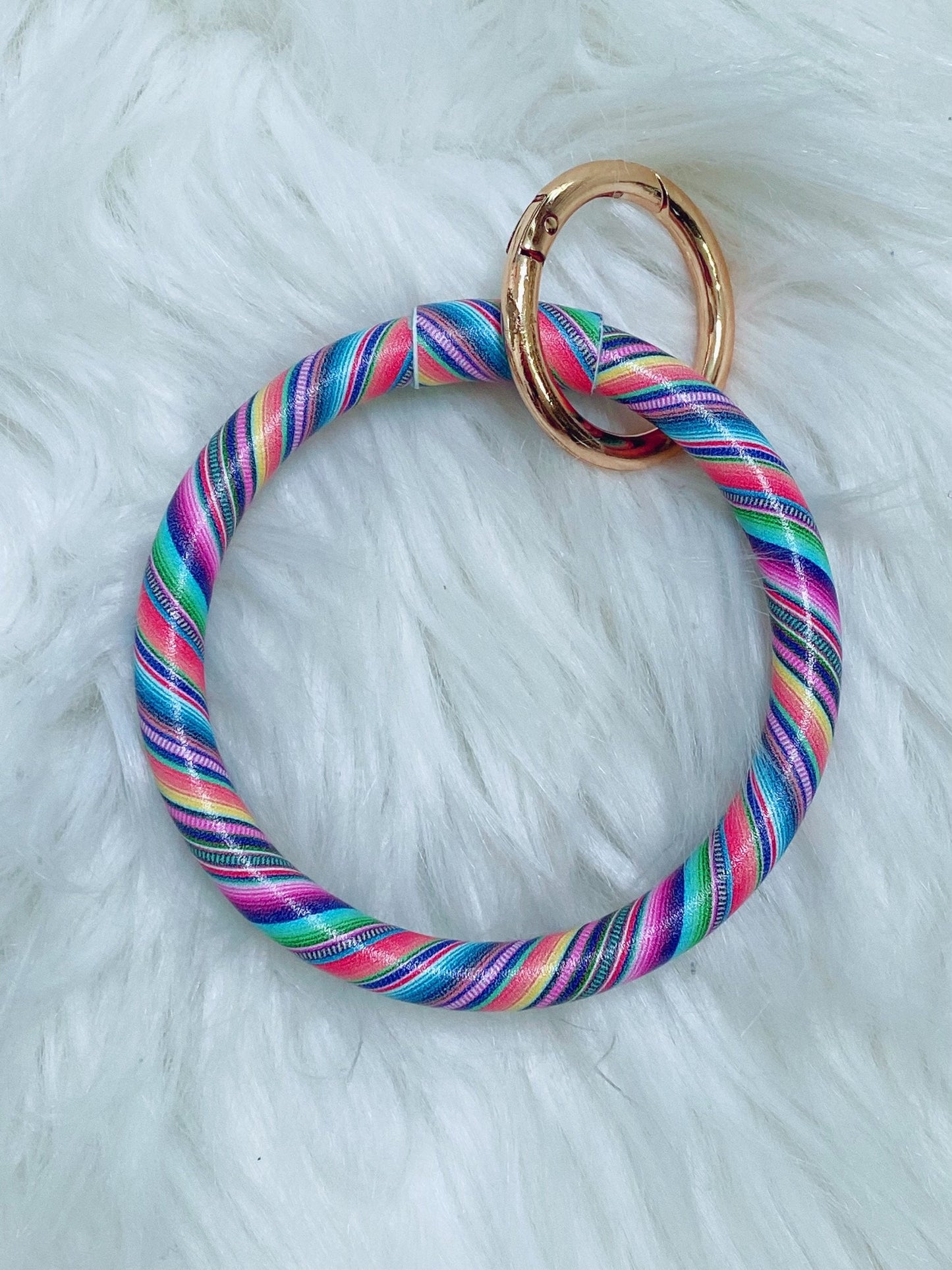 Serape Wristlet Bangle Keychain - Nico Bella Boutique