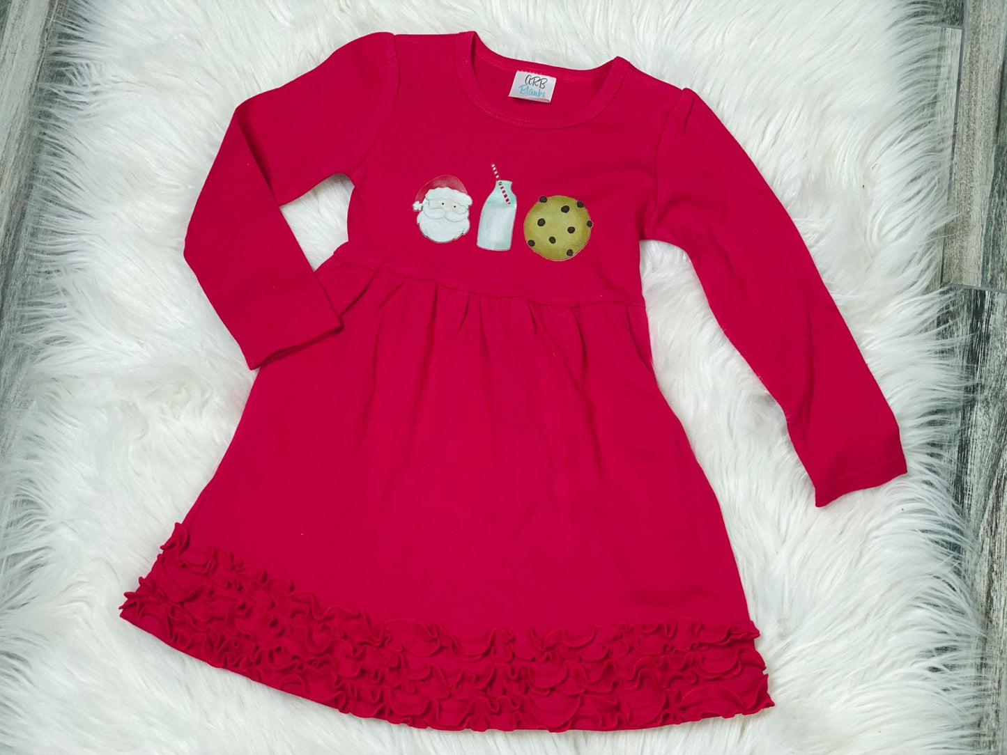 Santa Milk and Cookies Dress - Nico Bella Boutique