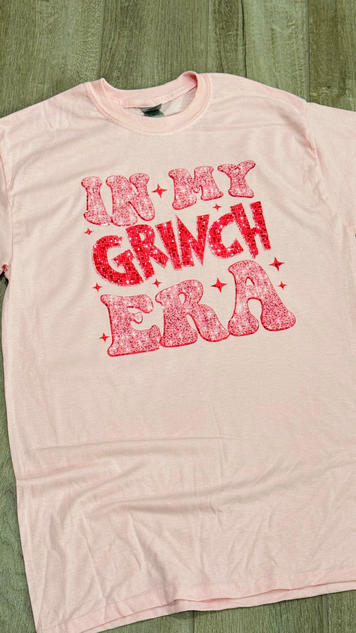 Adult Pink in My Grinch Era Graphic Tee