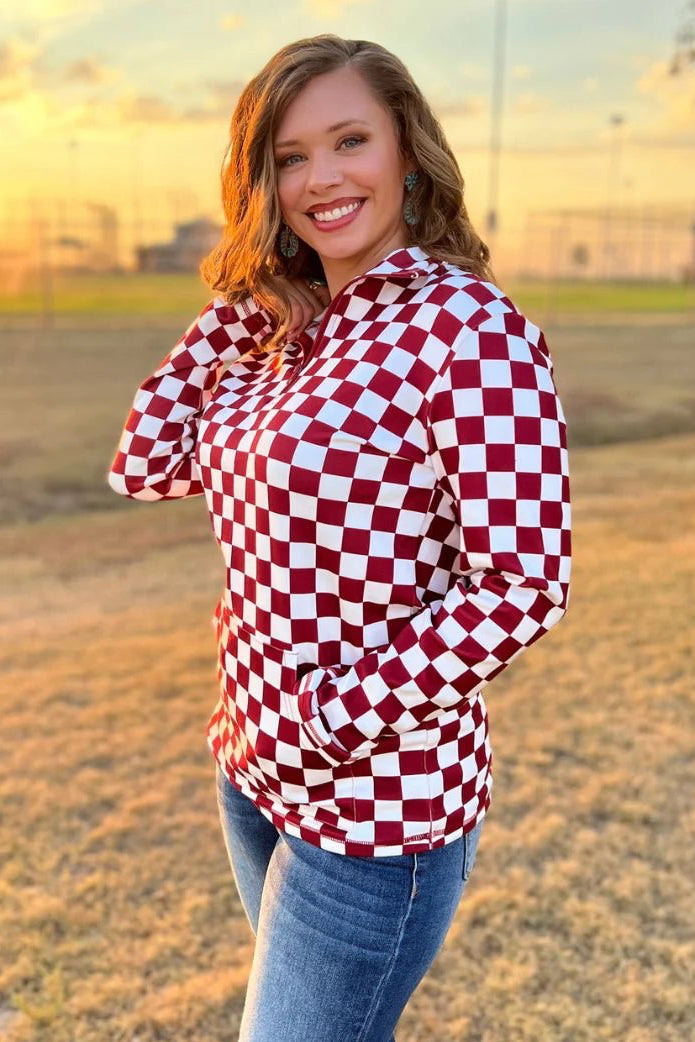 Pep Rally Pullover - Maroon