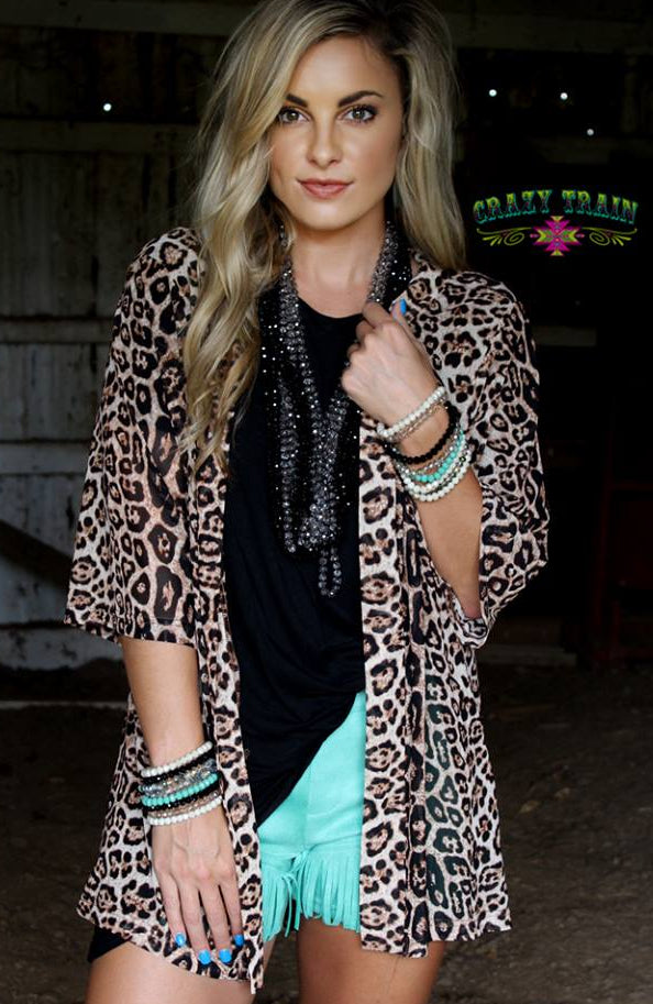 Kitty Kitty Bang Bang Kimono - Nico Bella Boutique 