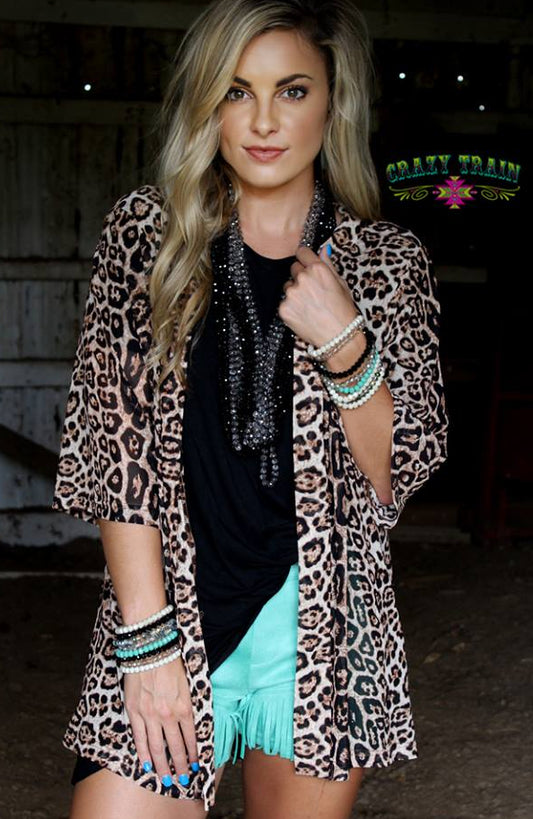 Kitty Kitty Bang Bang Kimono - Nico Bella Boutique 