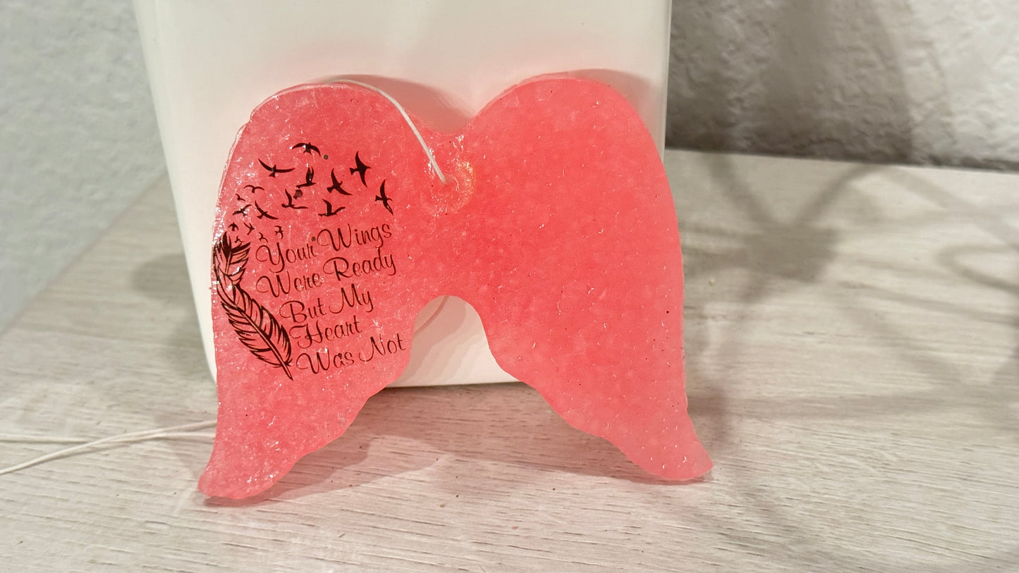 Angel Wings Freshie - Your wings were ready but my heart was not - Lovespell Scent - Double Take Western Boutique