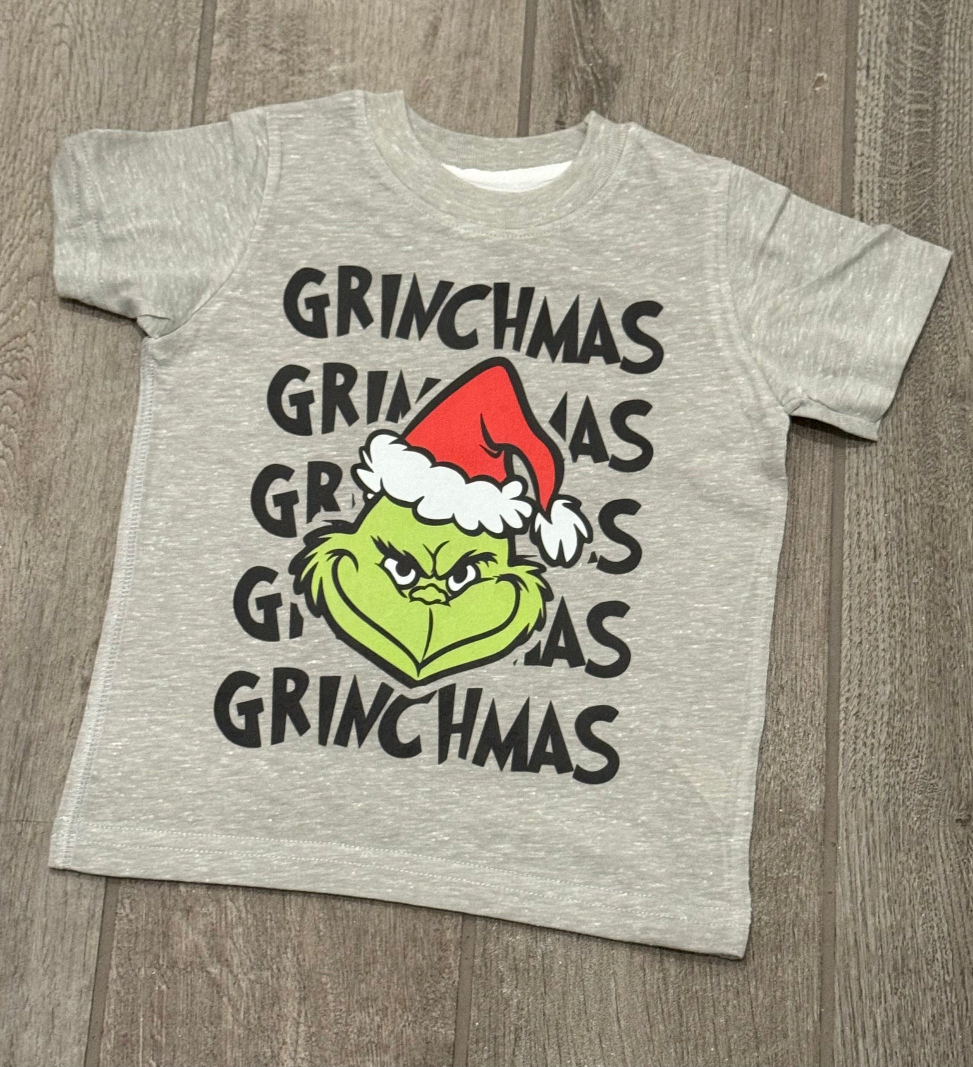Kids Grinchmas Grinch Christmas Shirt - Double Take Western Boutique