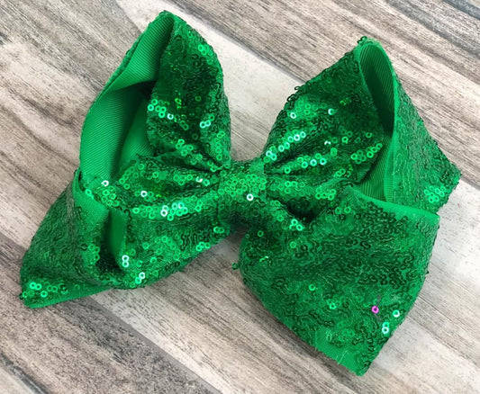 Green Sequin Bow - Nico Bella Boutique 