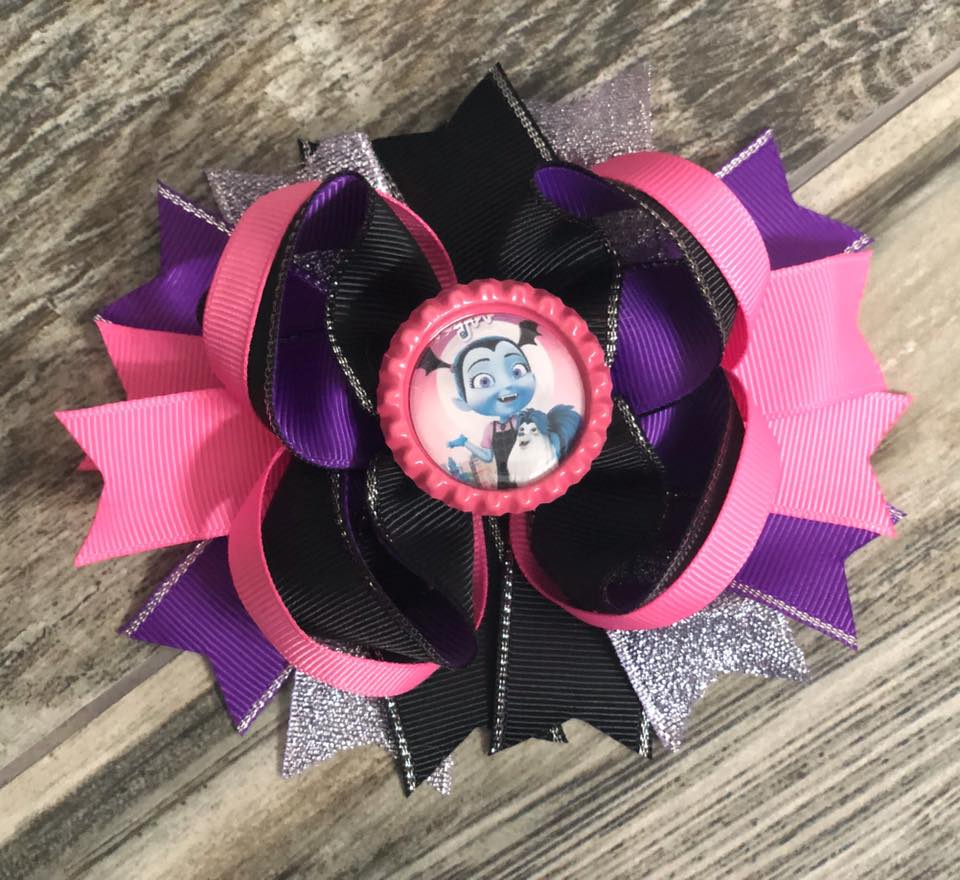 Vampirina Hair Bow - Nico Bella Boutique 