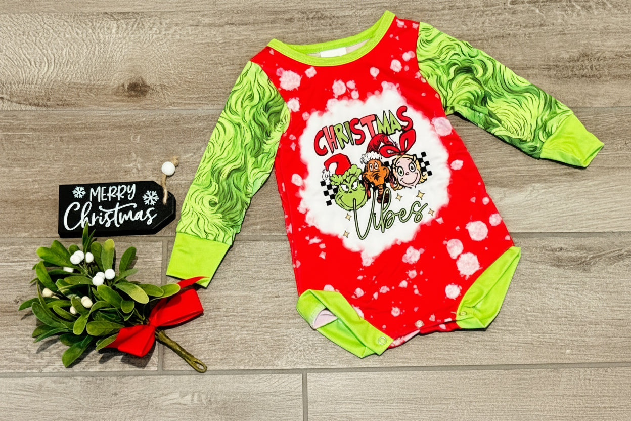 Grinch Christmas Vibes Infant Bodysuit