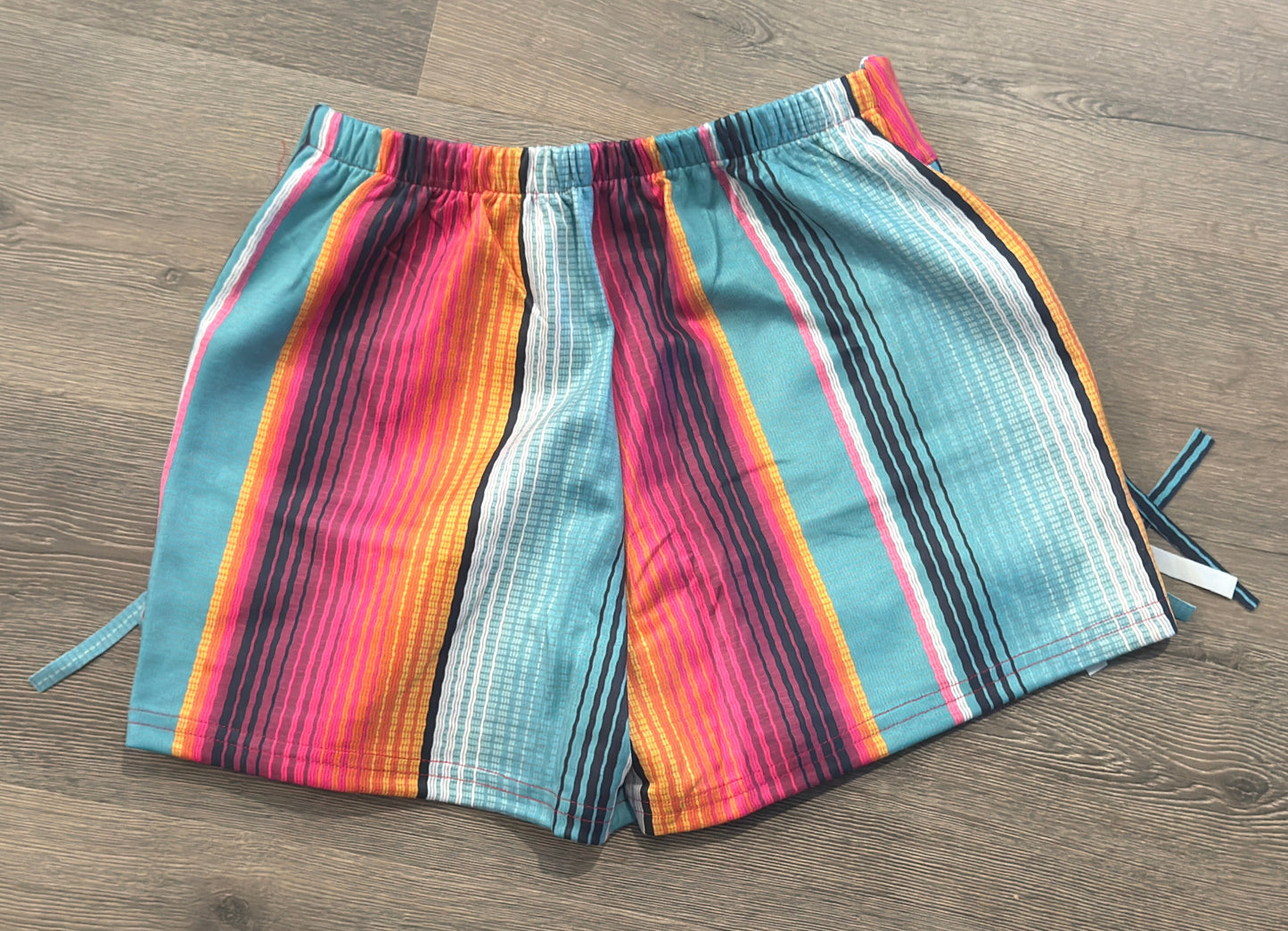 Suede You Look Serape Fringe Shorts