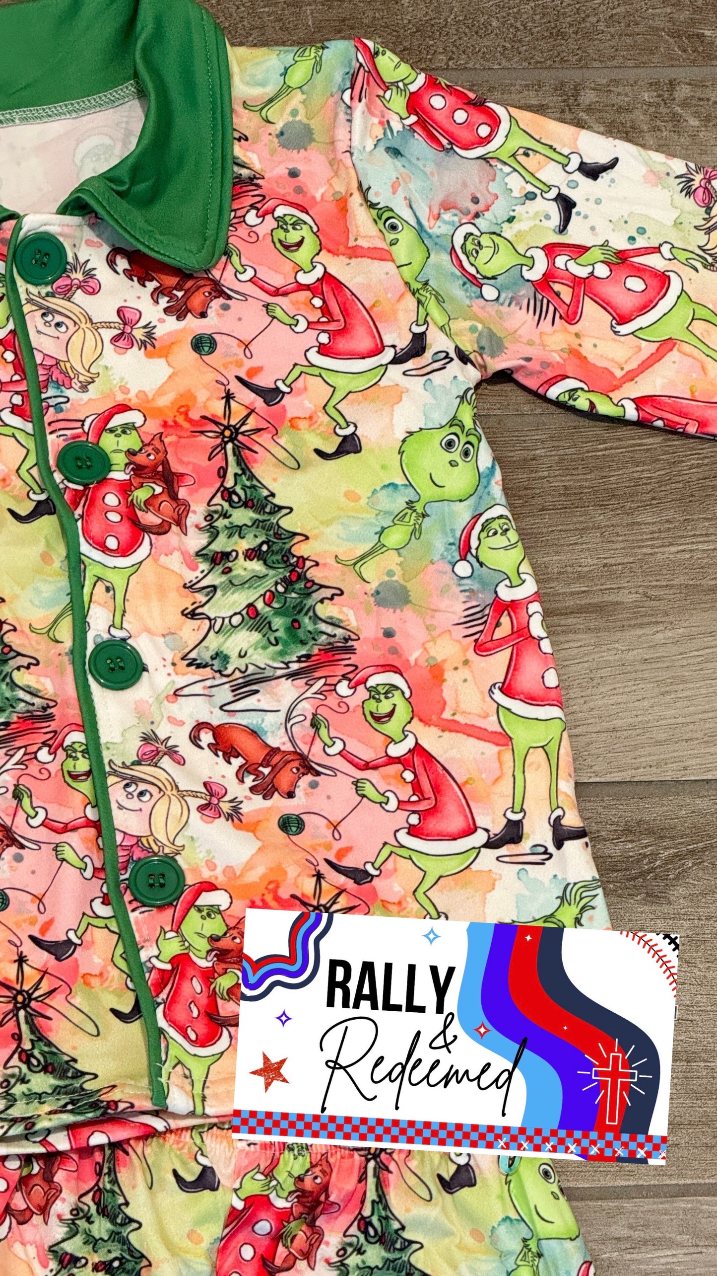 New Grinch Christmas Pajama Set