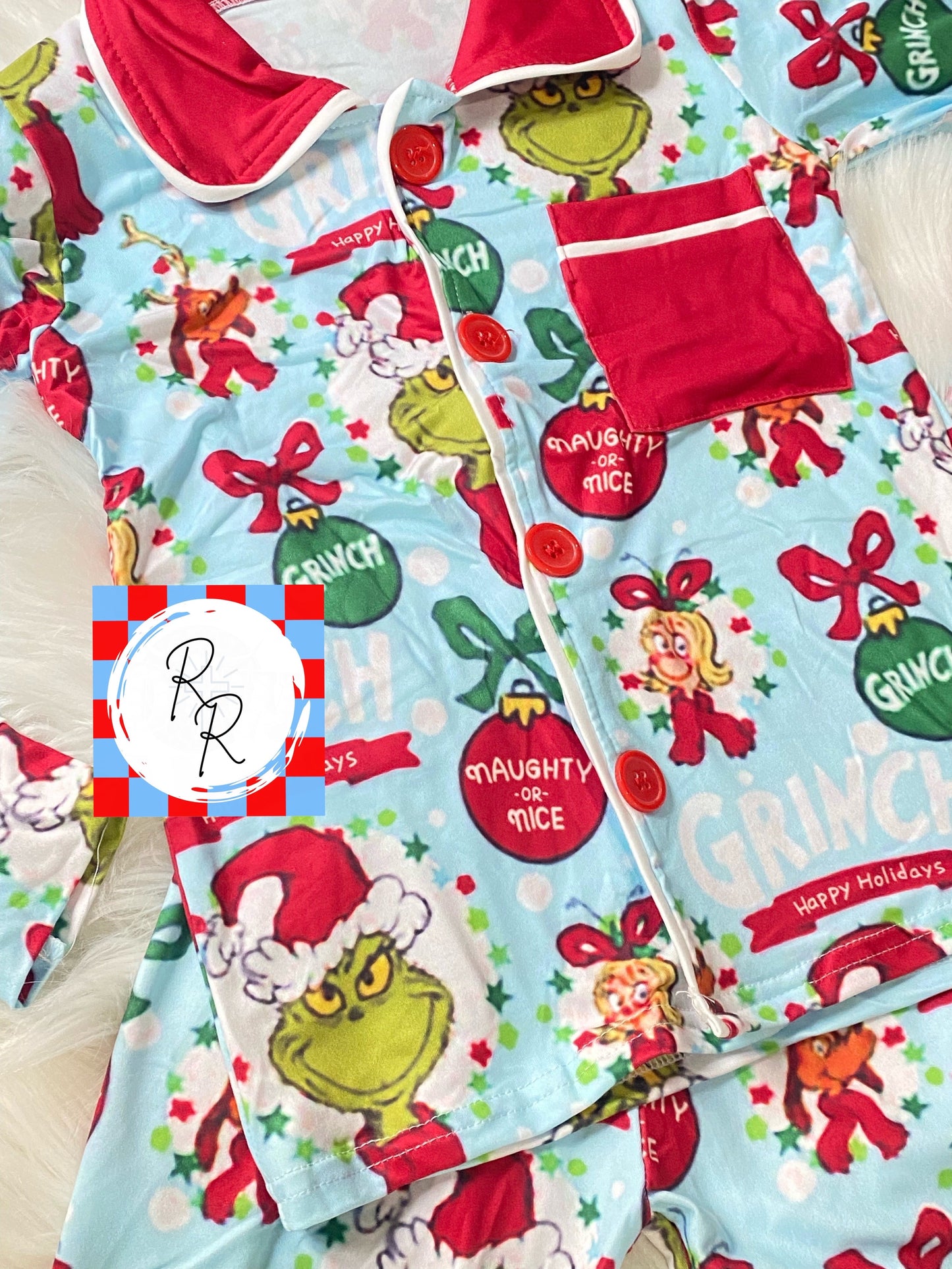 Grinch Pajama Set