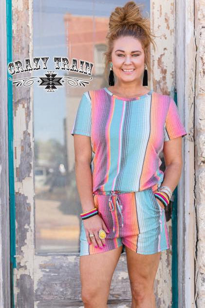 Siesta Serape Romper - Nico Bella Boutique 