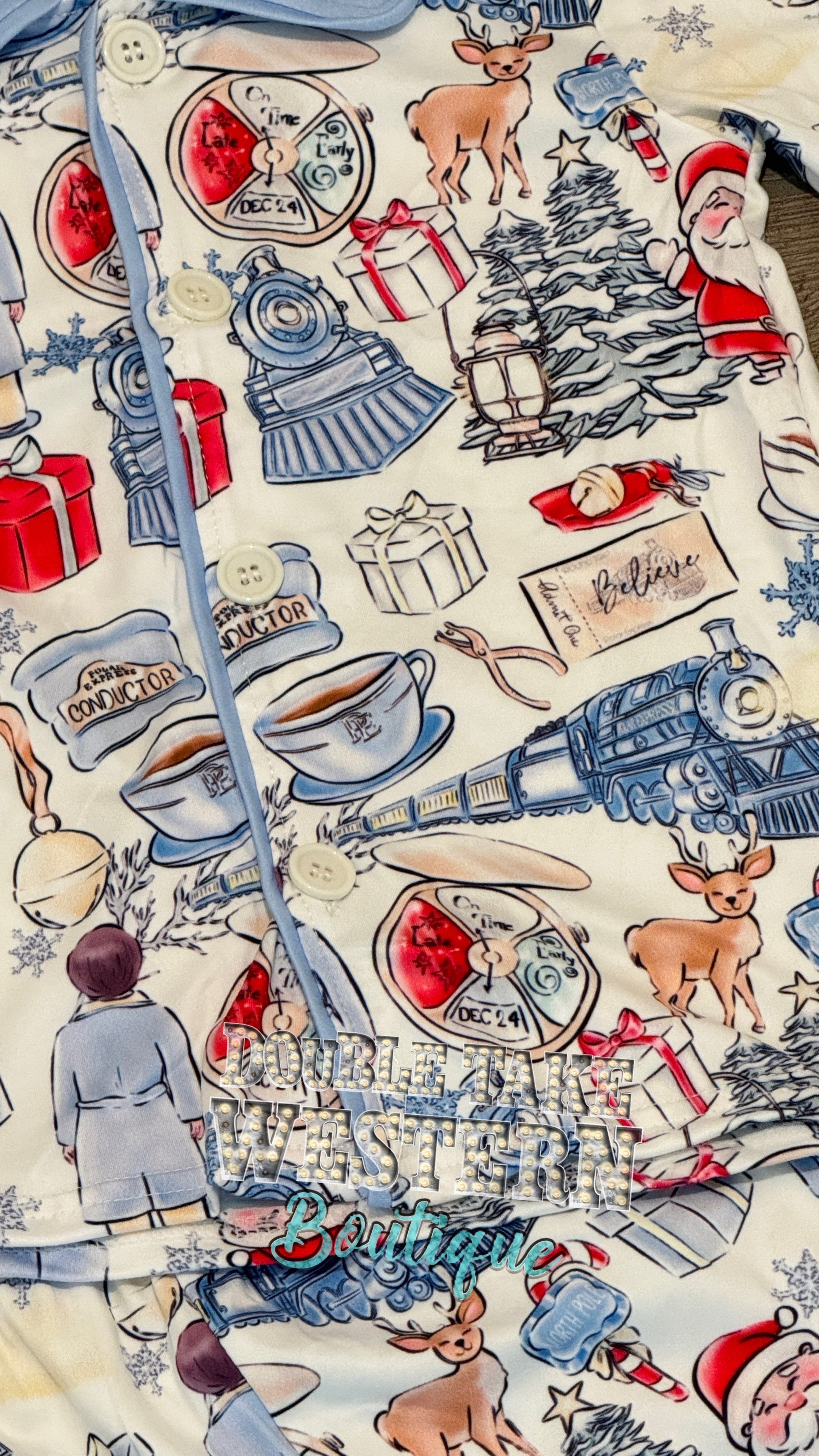 Polar Express Believe Christmas Pajama Set - Double Take Western Boutique