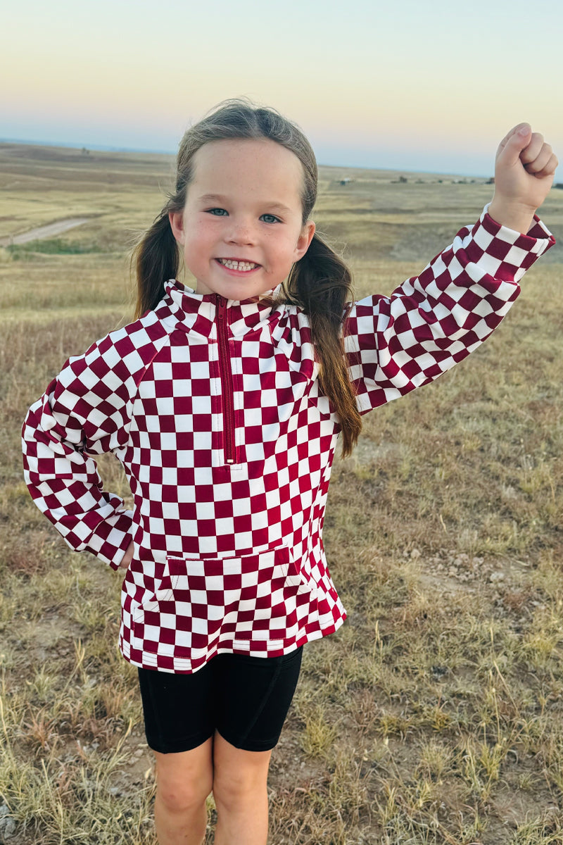 Mini Pep Rally Pullover - Maroon