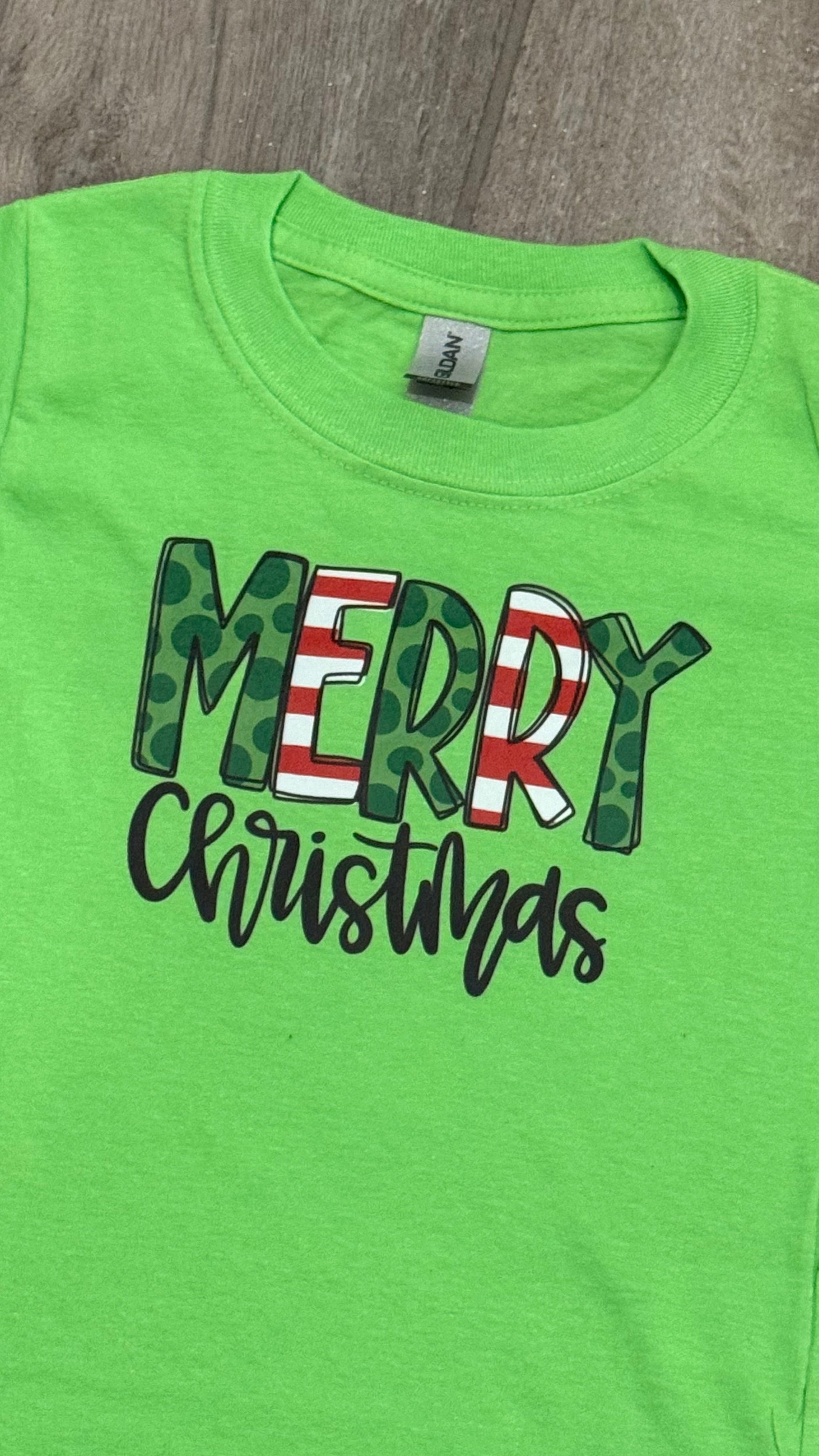 Kids Merry Christmas Shirt - Double Take Western Boutique
