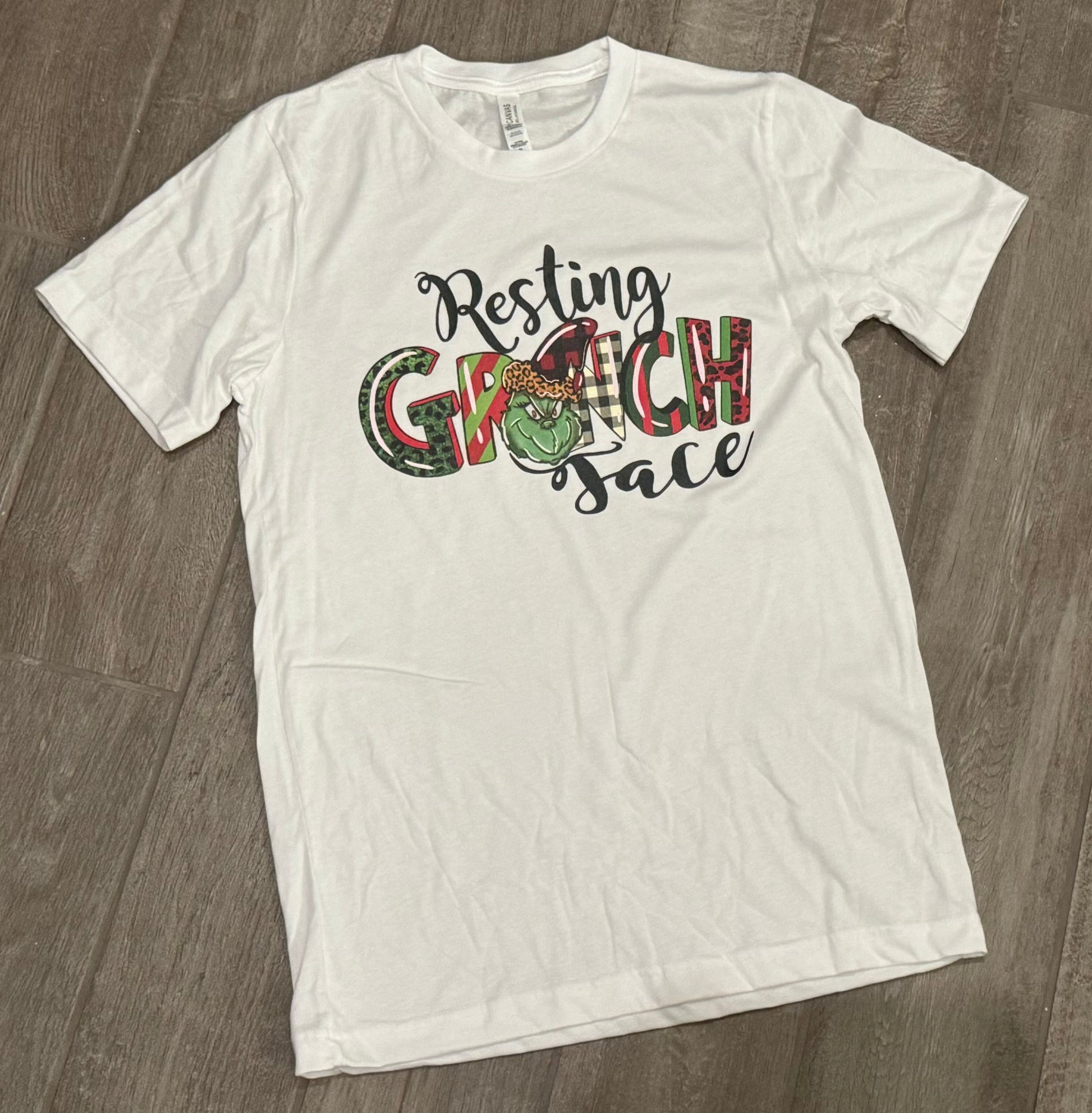 Adult Resting Grinch Face Graphic Tee - Double Take Western Boutique