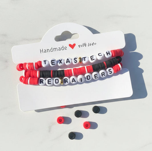 Texas Tech Rally Bracelet Set