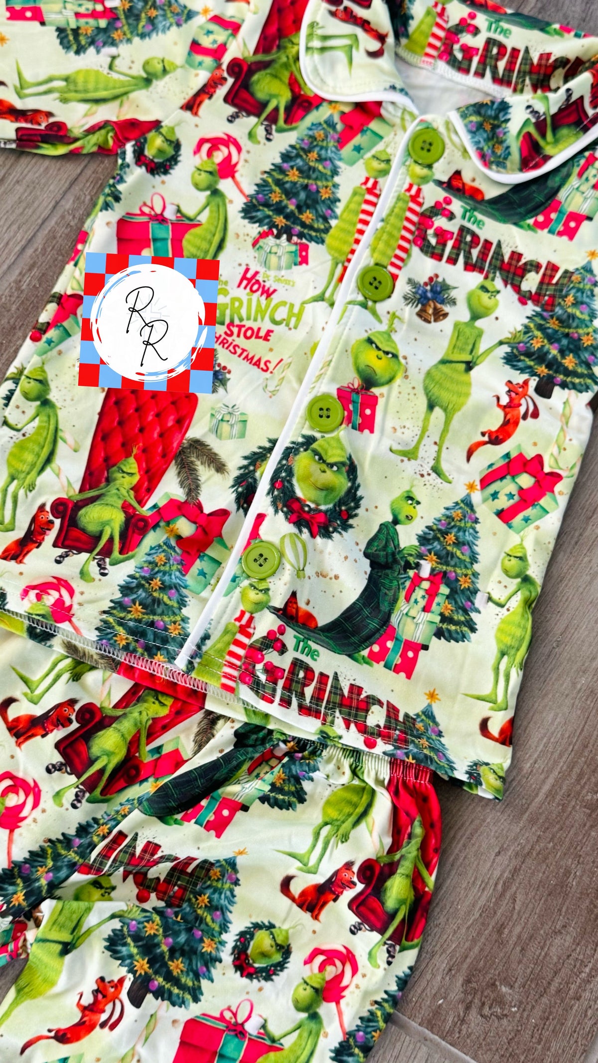 Grinch Christmas Pajama Set