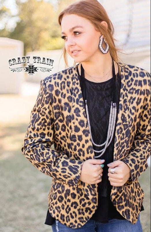 Boss Babe Leopard Blazer - Nico Bella Boutique 