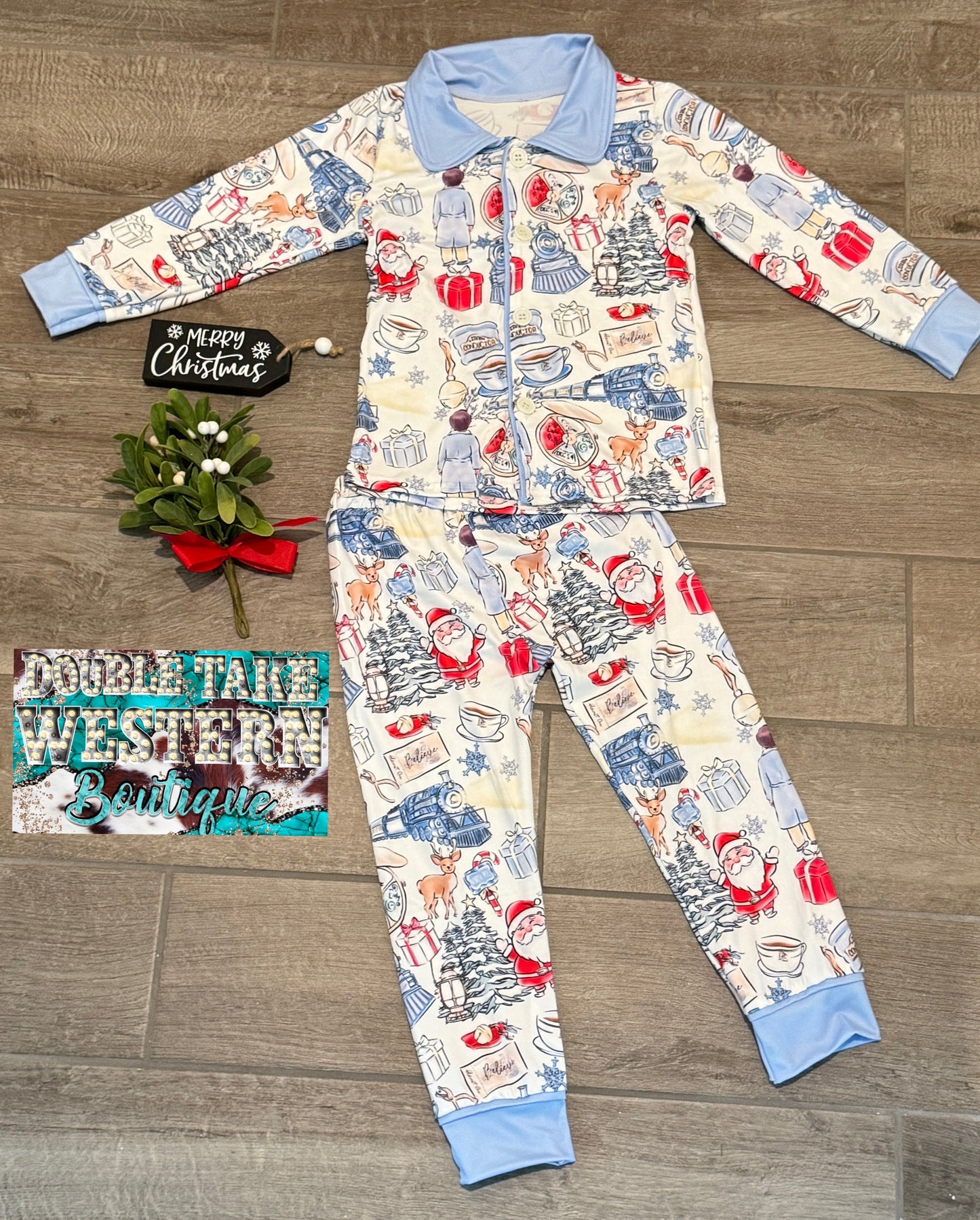 Polar Express Believe Christmas Pajama Set - Double Take Western Boutique