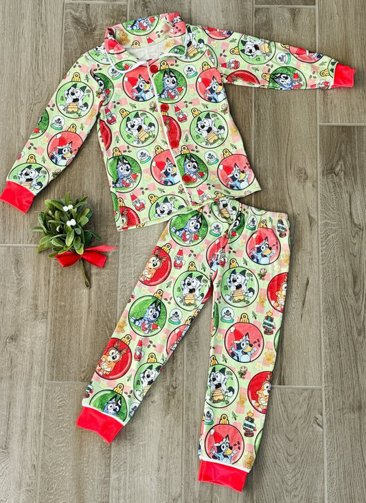 Bluey Christmas Pajama Set