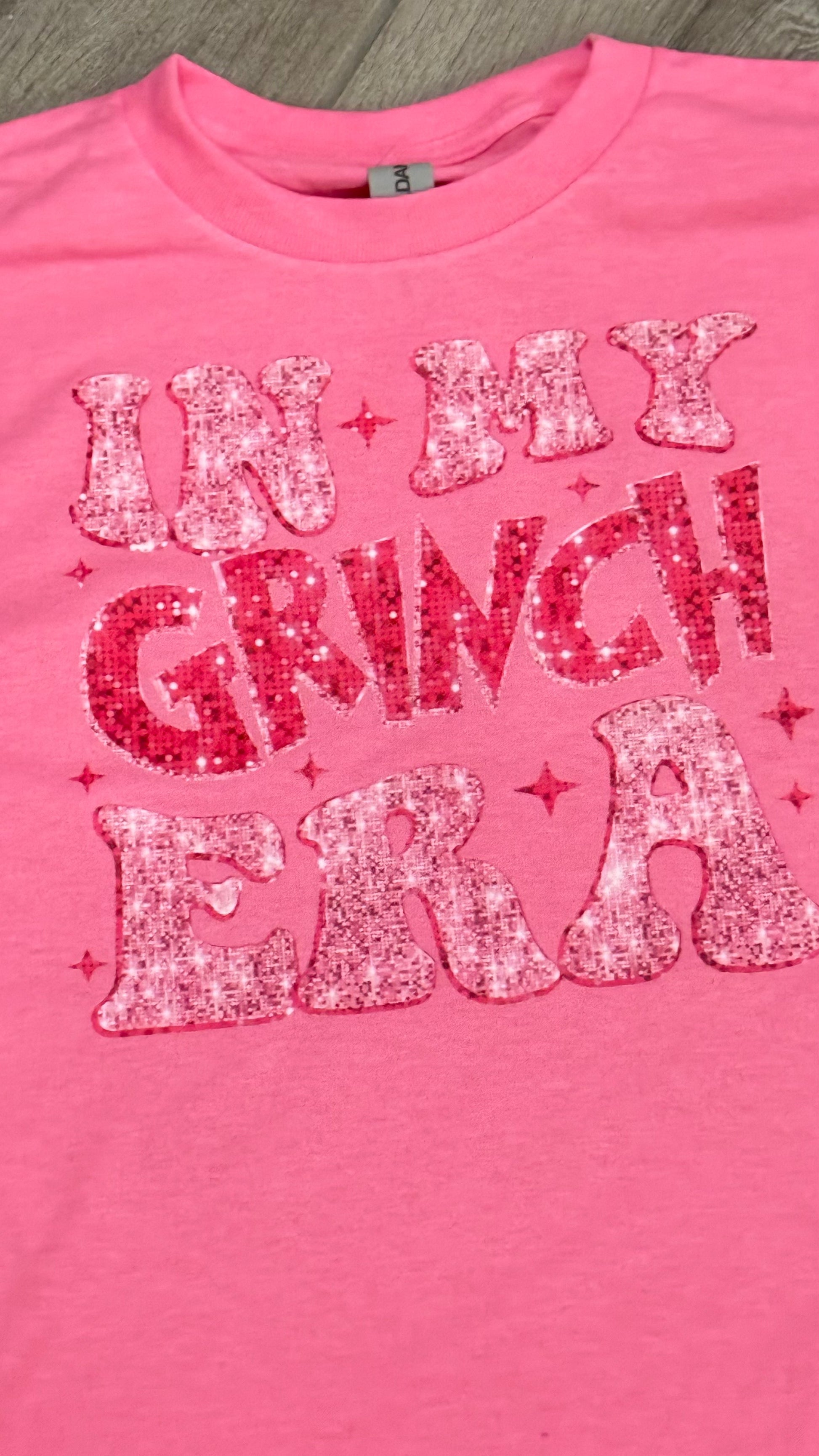 Girls Pink Grinch Era Grinch Christmas Shirt - Double Take Western Boutique