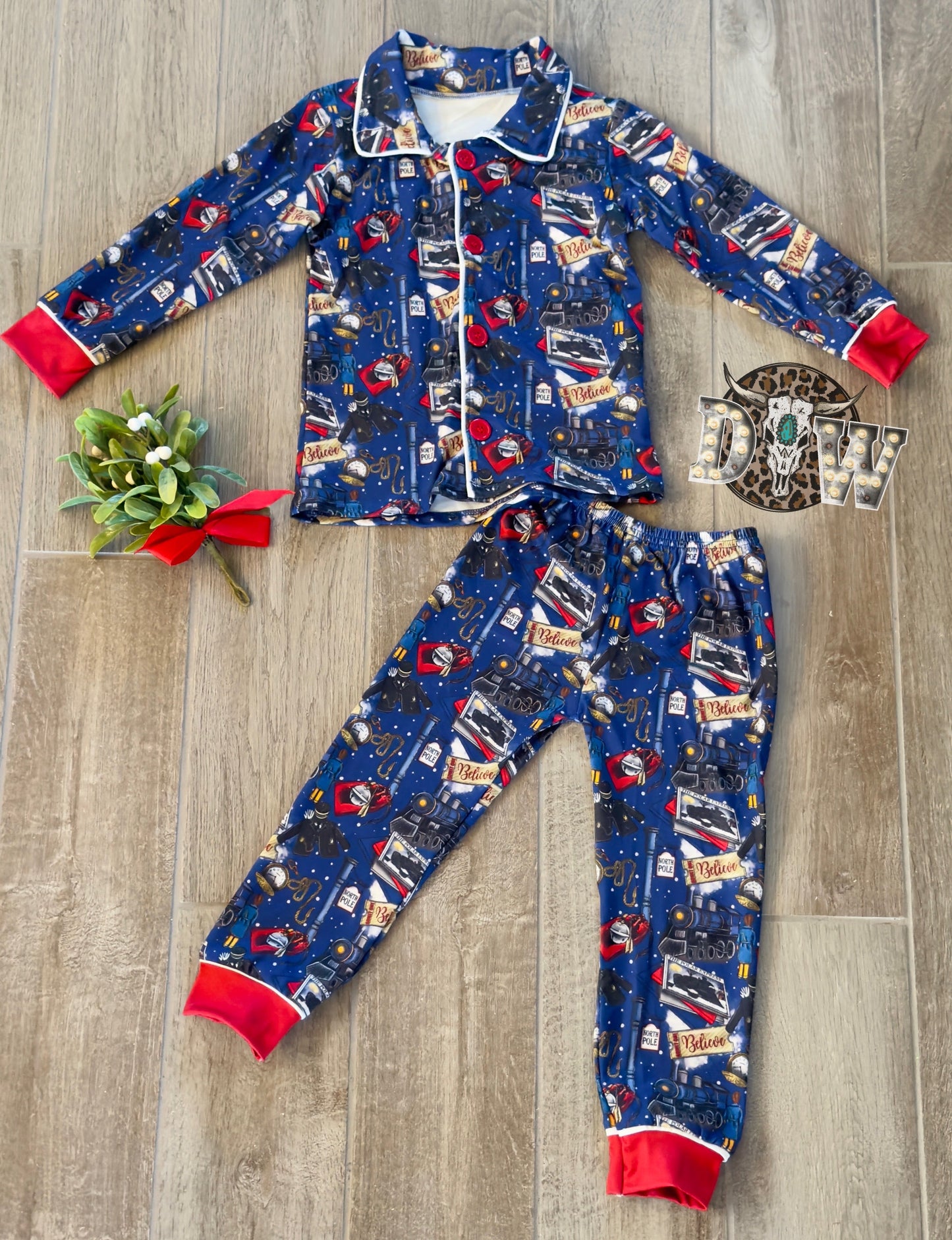 Polar Express Christmas Pajama Set