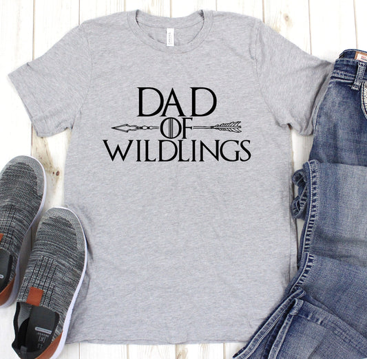 Mens Dad of Wildlings Graphic Tee - Nico Bella Boutique 