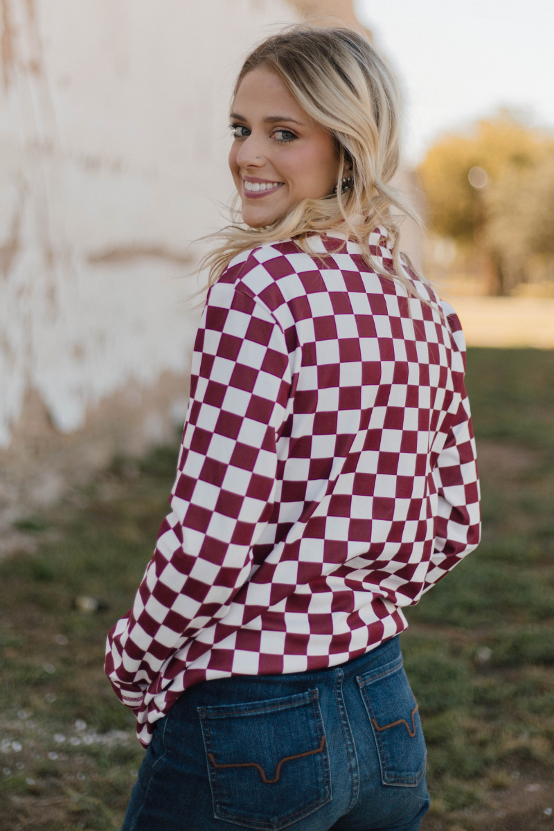 Pep Rally Pullover - Maroon