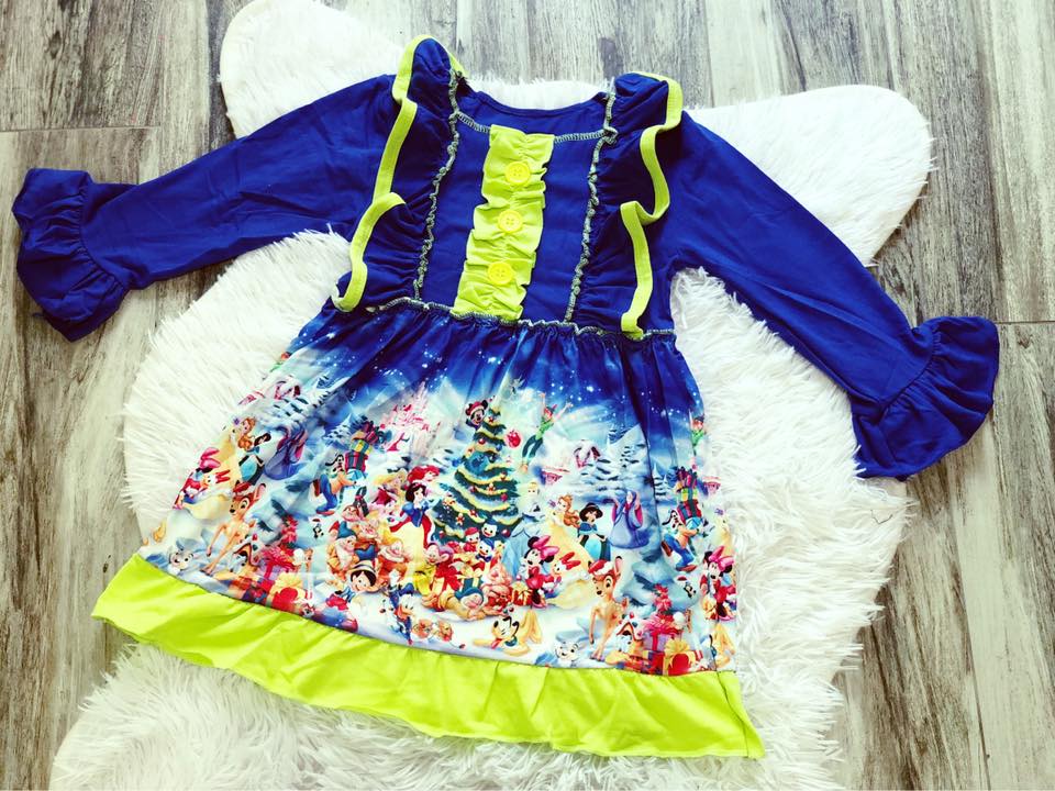 Disney Christmas Dress - Nico Bella Boutique 