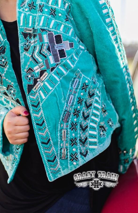 The Jennings Turquoise Jacket - Nico Bella Boutique 