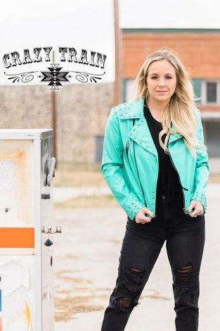 The Camaro Turquoise Jacket - Nico Bella Boutique 