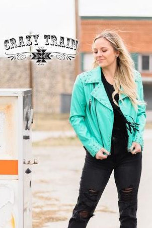 The Camaro Turquoise Jacket - Nico Bella Boutique 