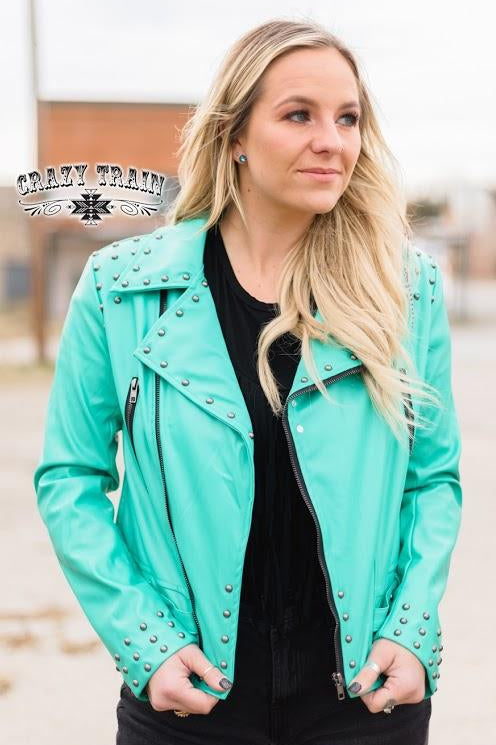 The Camaro Turquoise Jacket - Nico Bella Boutique 