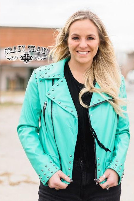 The Camaro Turquoise Jacket - Nico Bella Boutique 