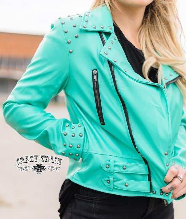 The Camaro Turquoise Jacket - Nico Bella Boutique 