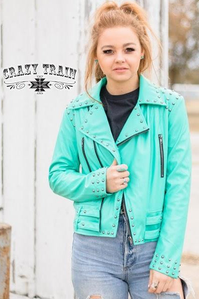 The Camaro Turquoise Jacket - Nico Bella Boutique 