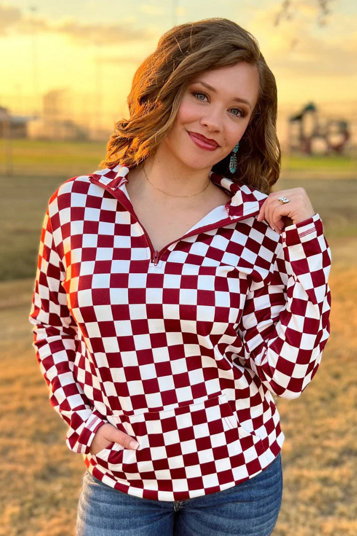 Pep Rally Pullover - Maroon