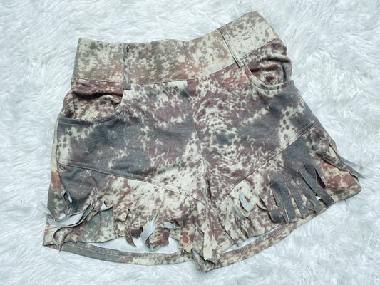 Cowhide Fringe Shorts - Double Take Western Boutique